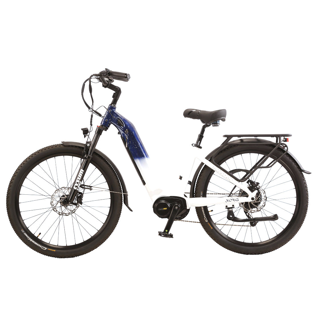 Vélo électrique CYSUM NOVA à moteur central pour femmes - Pneus de 27,5 pouces, 500 watts, vitesse maximale de 25 km/h