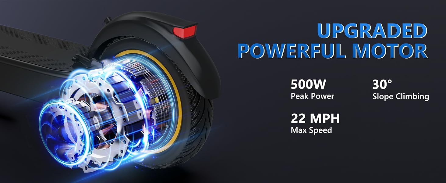Trottinette électrique pliable LADPED LPMAX, pneus de 10 pouces, vitesse maximale de 35 km/h, 500 W, batterie de 14,5 Ah, autonomie de 45 km, double suspension.