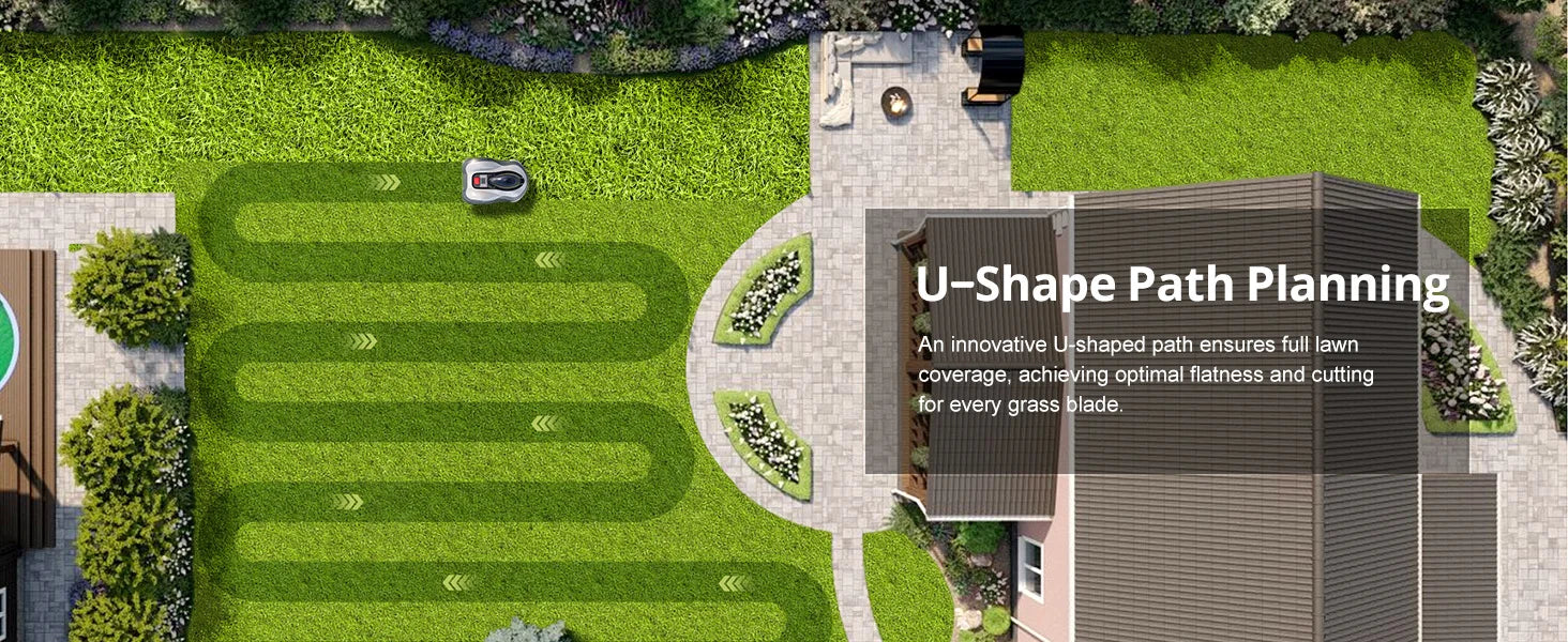 Tondeuse robot Novabot N2000, sans fil, navigation intelligente, application de contrôle