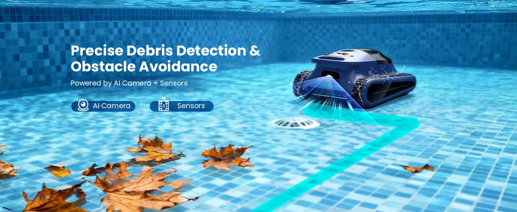 Robot Piscine Seauto Crab Pro Sans Fil 2025 | Nettoyage Fond, Parois & Ligne d’Eau pour Piscines jusqu’à 185 m²