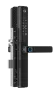 Serrure de porte intelligente entièrement automatique Eseye EY-393 Pro avec sonnette vidéo, reconnaissance faciale 3D, lecteur d'empreintes numériques, connexion Wi-Fi et fonction « tirer/pousser ».