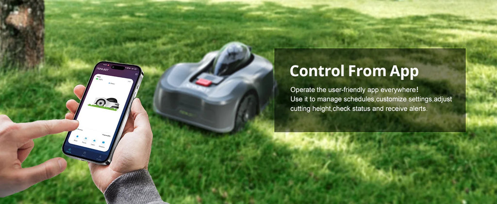 Tondeuse robot Novabot N2000, sans fil, navigation intelligente, application de contrôle