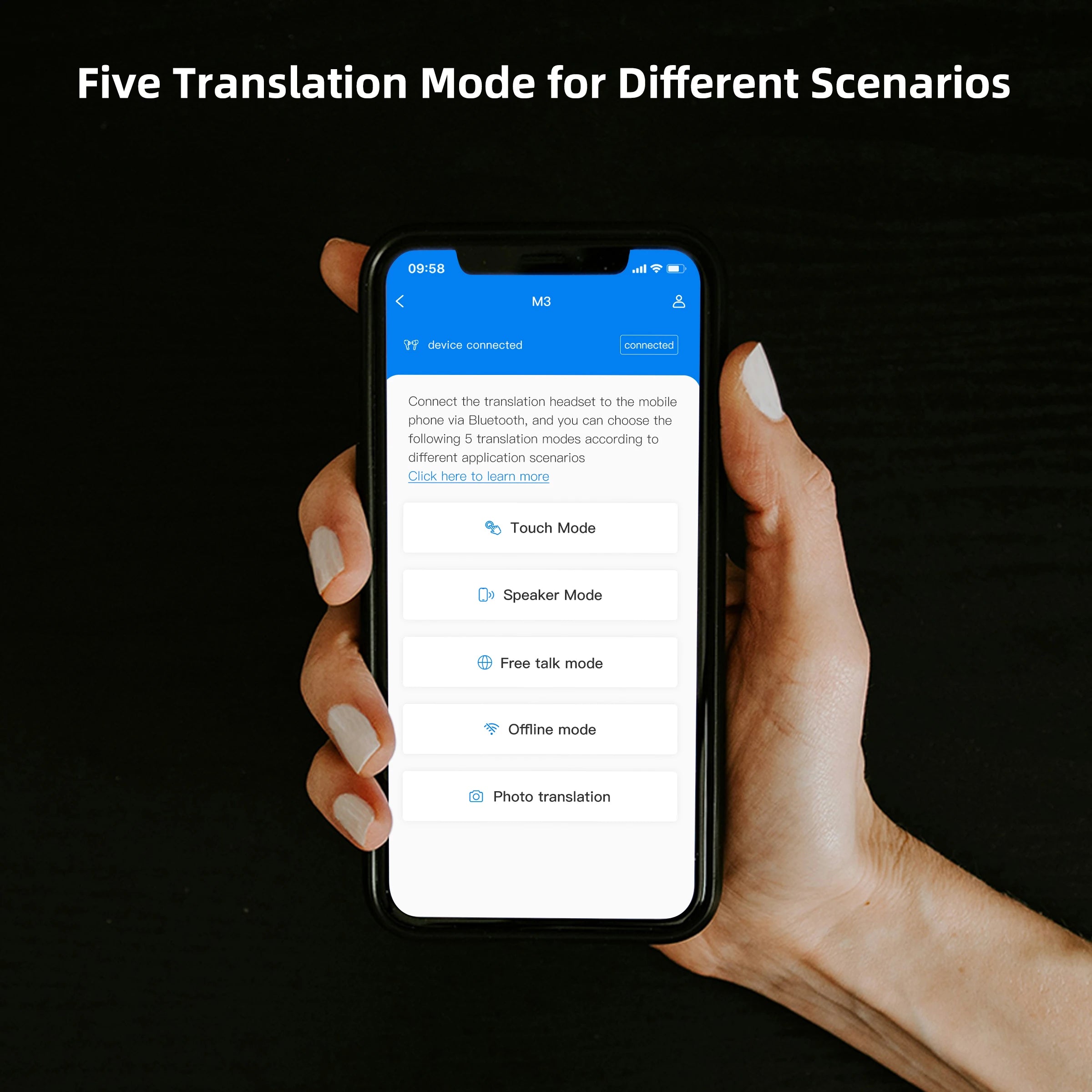 Écouteurs Traducteurs Wooask M3 – 144 Langues, Offline, TWS & Temps Réel