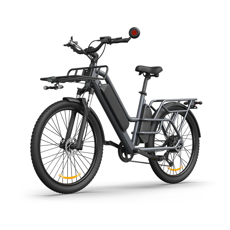Vélo électrique cargo ADO Oasis 260T, double batterie 48 V, autonomie 180 km, charge 150 kg, 500 W