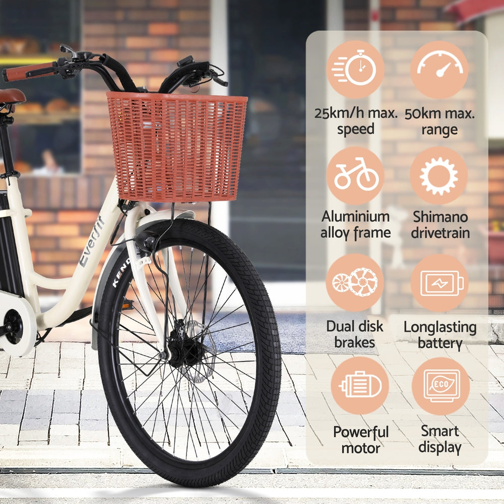 Vélo électrique NNEDSZ 26" pour ville, vélo électrique de banlieue avec batterie WH