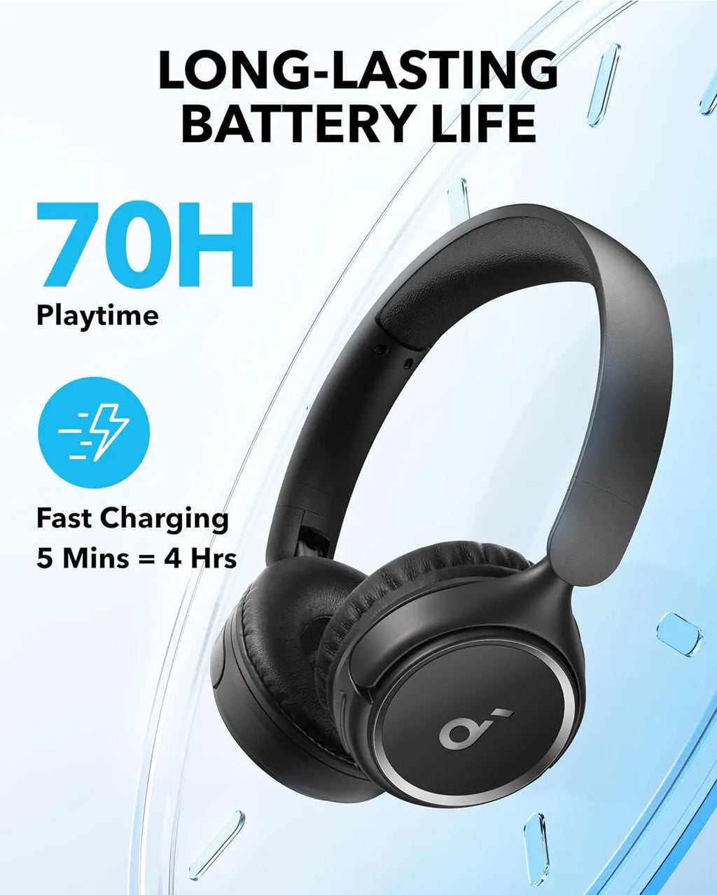 Casque Bluetooth Anker Soundcore H30i – Pliable, 70h Autonomie, Basses Pures & Léger