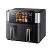 Friteuse à air multifonctionnelle multi-usages 8L grande capacité, électrique, intelligente, commandes tactiles, 2000W, OEM