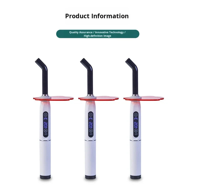 Lampe dentaire photosensible LED pour adultes, classe I, rechargeable, réglable, à brancher.