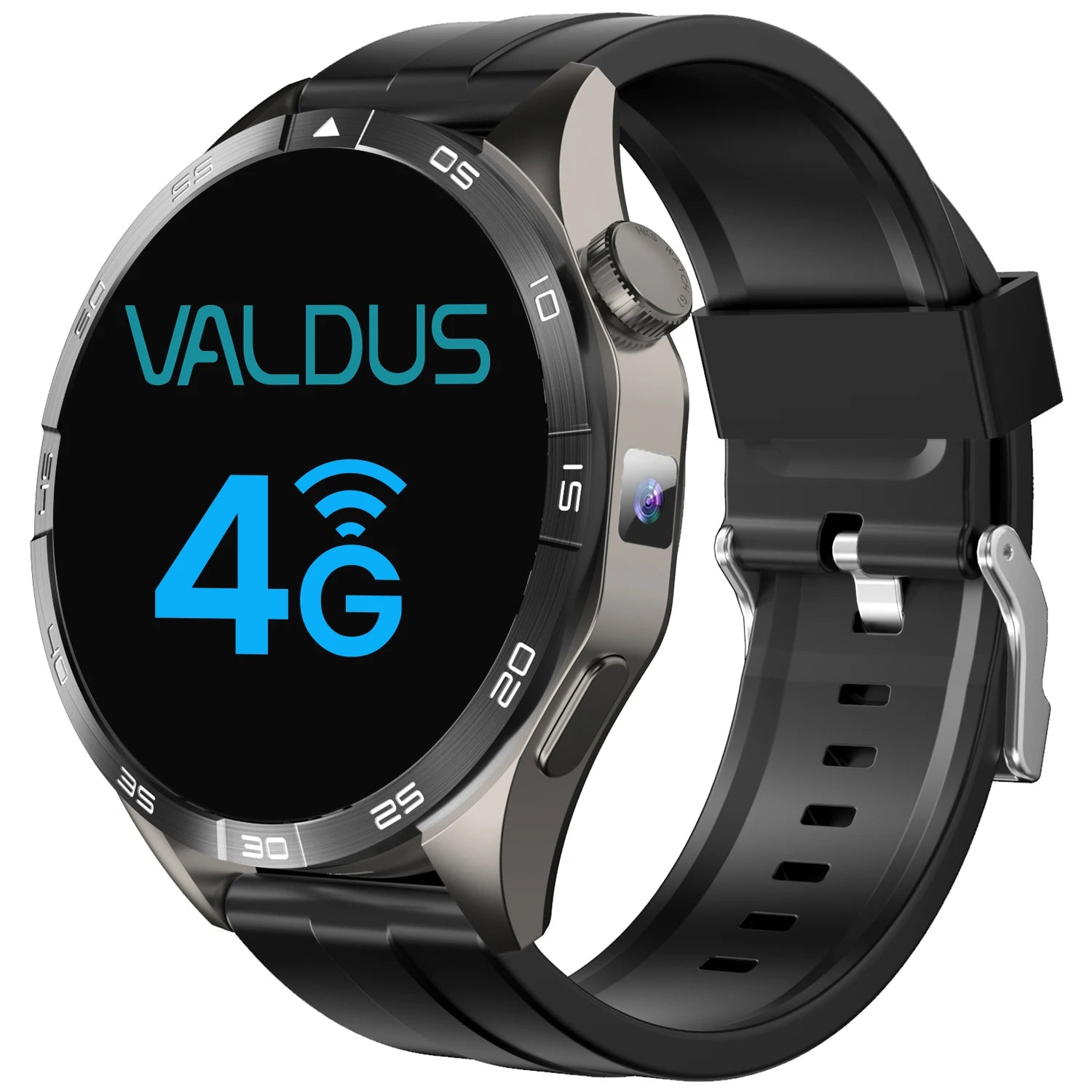 Montre connectée VALDUS avec logo personnalisé ODM/OEM - Suivi de la fréquence cardiaque et de l'activité physique - Écran rond AMOLED - 4G VG52 PRO