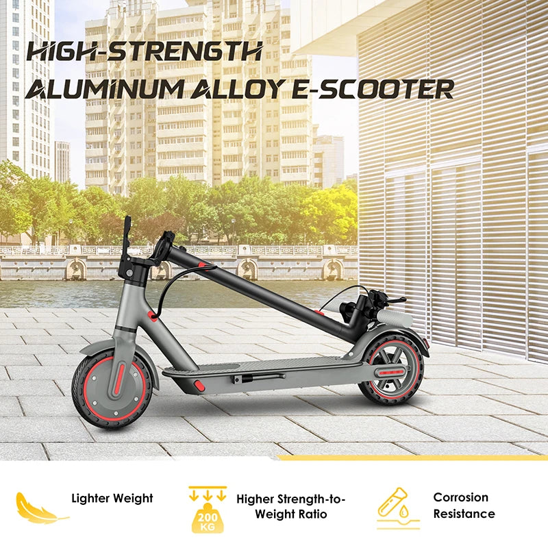 Trottinette électrique adulte pliable, vitesse maximale 25 km/h, autonomie de 34 km, batterie lithium 36 V 10,5 Ah