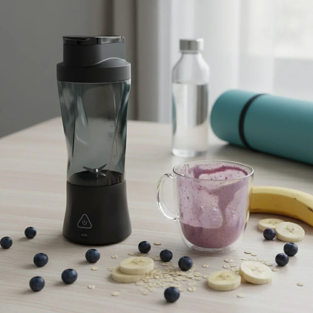 Presse-Agrumes Portable Rechargeable Sans Fil | Mini Extracteur de Jus Sans BPA pour Voyage et Smoothies