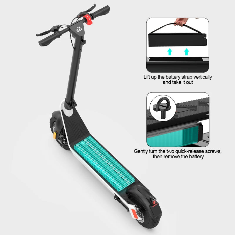 Trottinette électrique X9 la plus rapide pour adultes (2025), 25 km/h, à propulsion manuelle, pliable, en alliage, pour l'exercice, batterie supplémentaire, lumières.