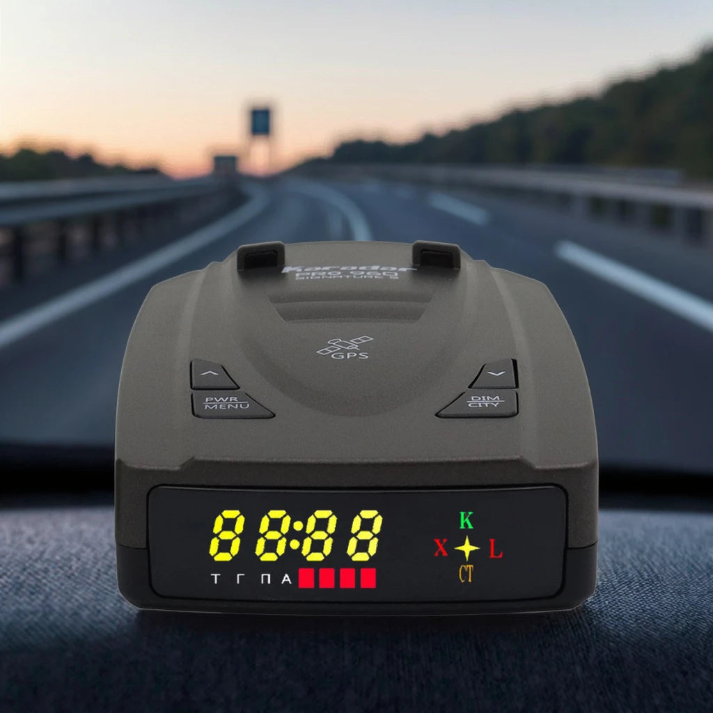 Karadar 2-en-1 Détecteur de Radars Auto | Boîtier Noir, Compatibilité Russie, Ukraine et Kazakhstan