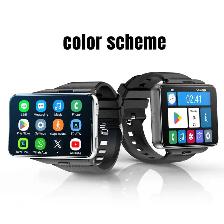Montre Connectée 4G S999 – Android 11, 4Go+64Go, Déverrouillage Facial & Double Caméra