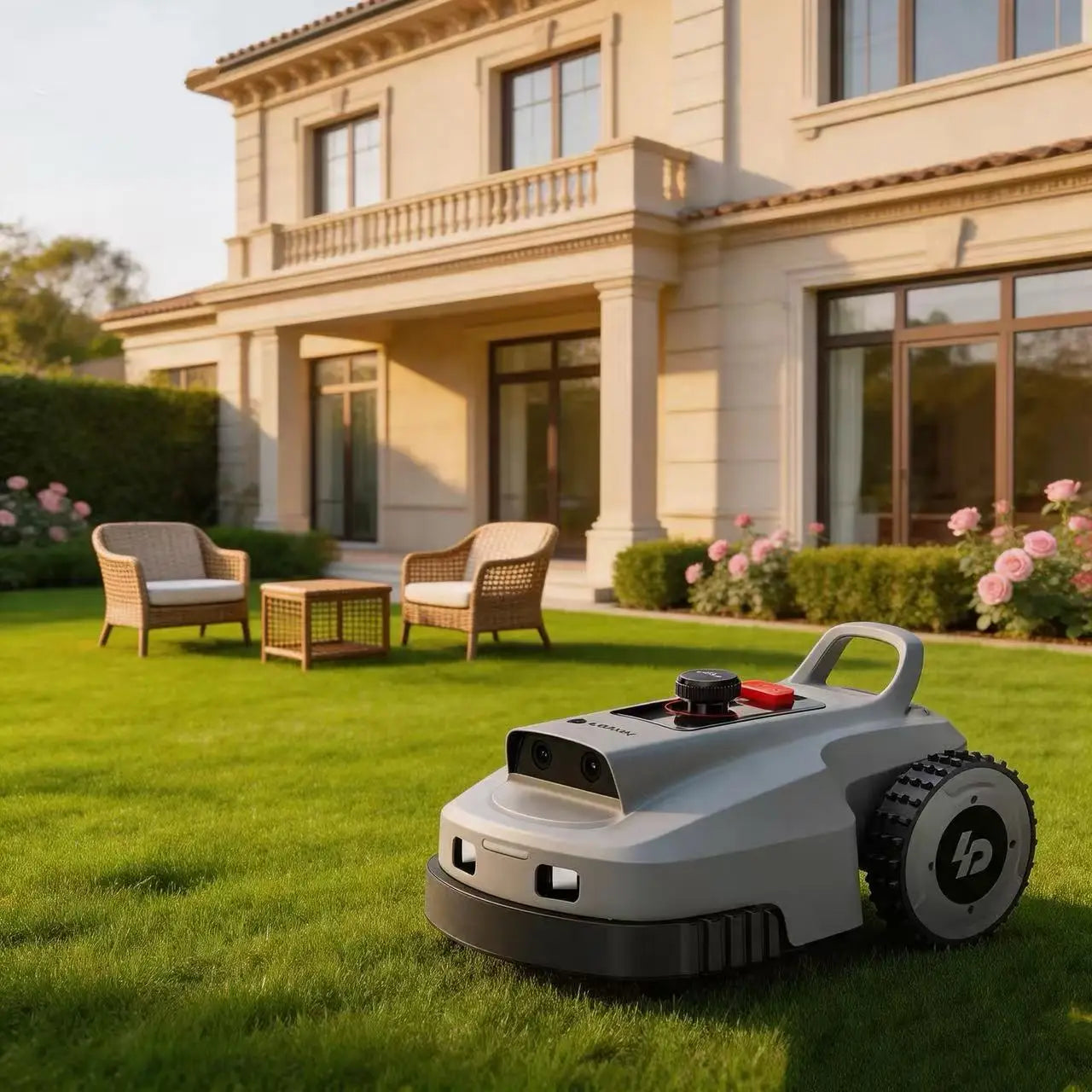 Robot tondeuse LOPKIN L2500, largeur de coupe 24 cm, 4G Net-RTK, étanche IPX6, contrôle par application intelligente