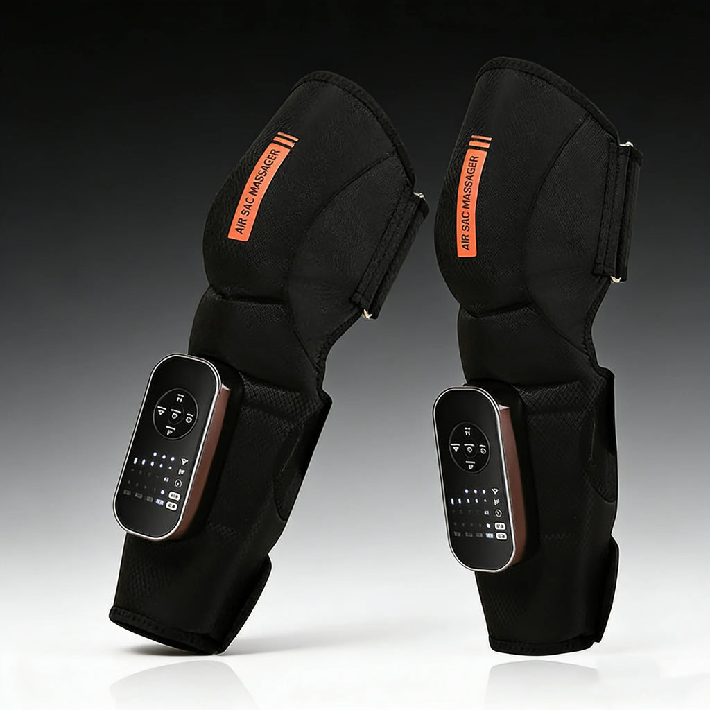 Masseur de jambes à compression rechargeable USB, modèle 2034, contrôle du temps, utilisation jambes