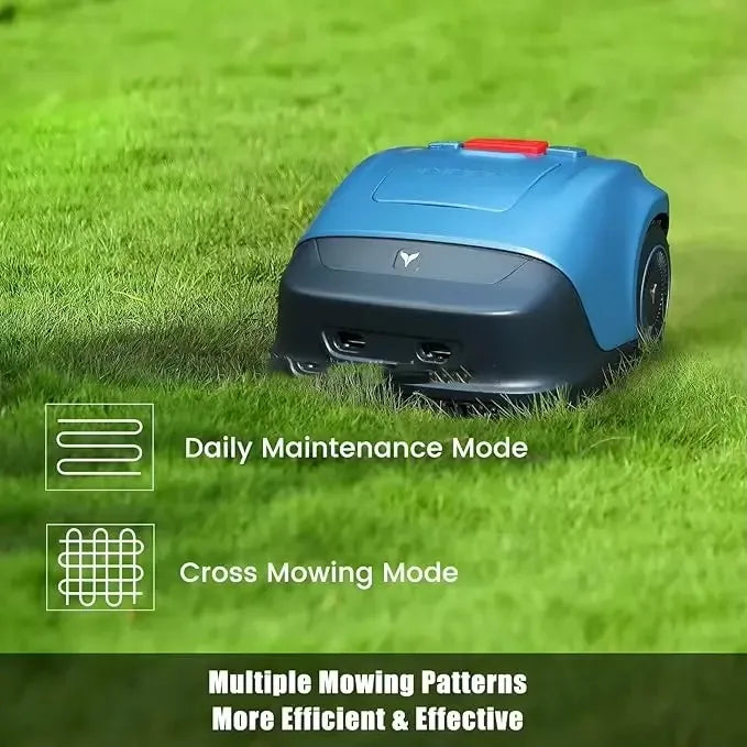 Tondeuse à gazon robotisée avec batterie au lithium 24 V, contrôlée par GPS, multifonctionnelle, idéale pour le bricolage et réglable pour l'entretien de votre pelouse.