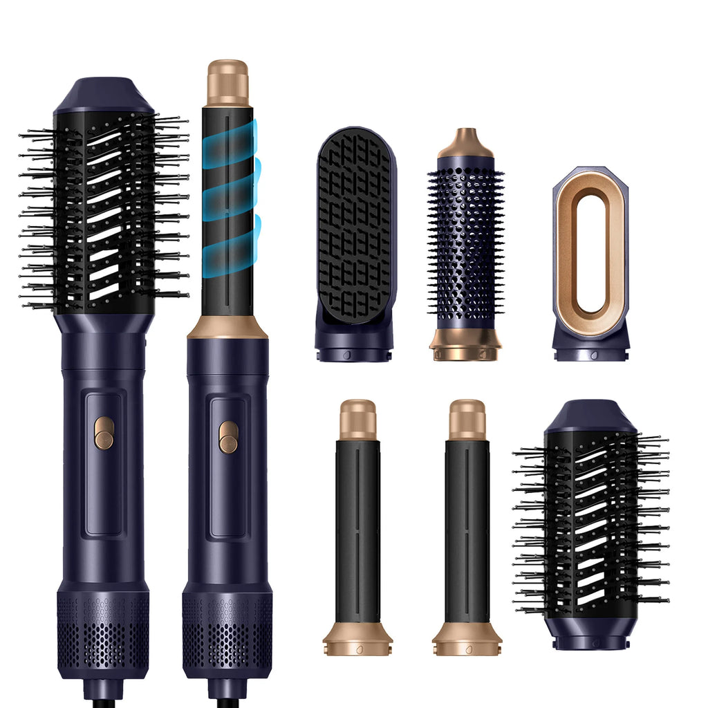 Sèche-cheveux/lisseur multifonctionnel à air chaud/froid 3 vitesses 6 en 1 avec aspirateur automatique, best-seller