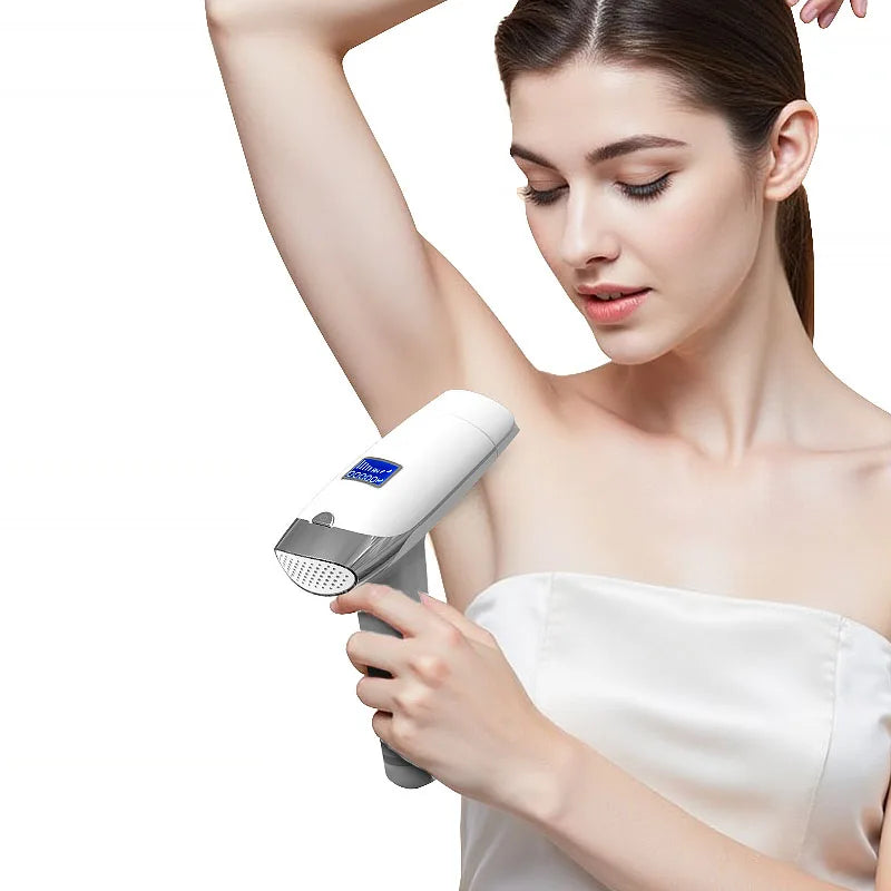 Épilateur laser Moolweel T001i Sapphire Cooling pour homme, à usage domestique, avec diode et lumière pulsée (IPL) pour le rajeunissement de la peau.