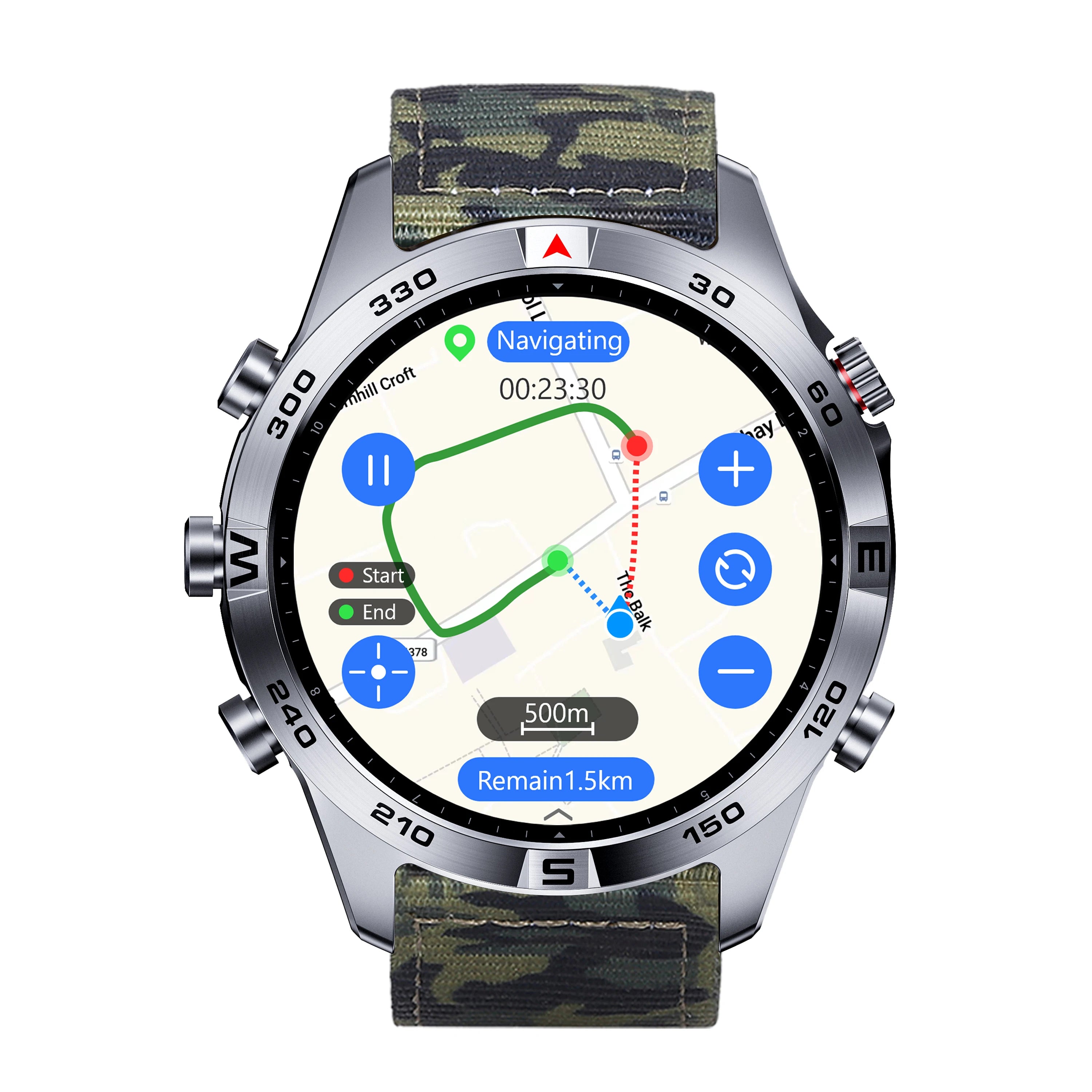 Montre Connectée Sport GPS IA – 5ATM, AMOLED, Assistant Vocal & 30 Jours Autonomie