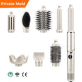Brosse à air chaud professionnelle électrique pour le coiffage, fer à friser automatique, styler 6 en 1, sèche-cheveux pour salon de coiffure