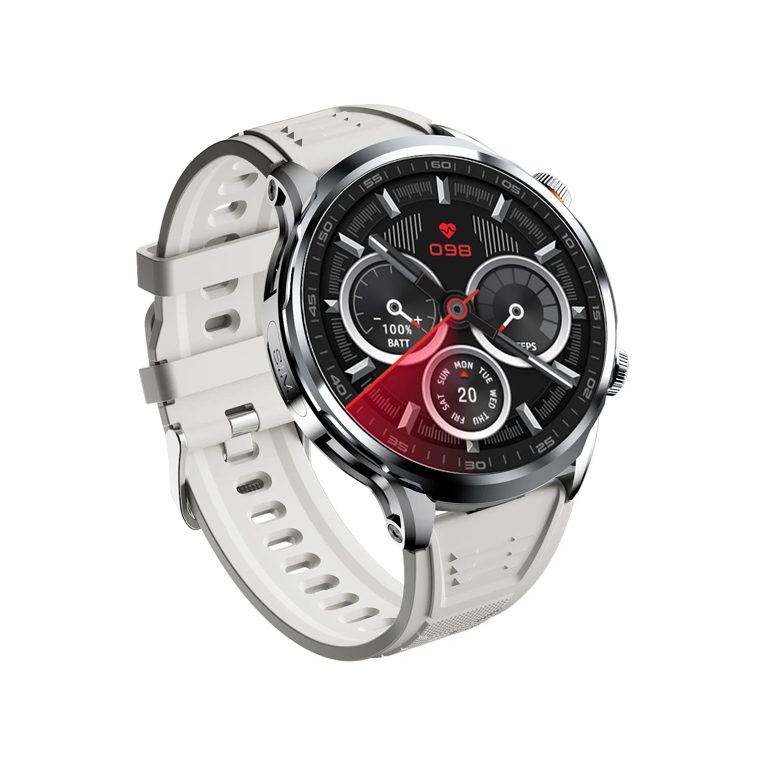 Montre connectée H18 4G Android – Écran AMOLED 1,85", GPS, Appel vidéo, IP67 et silicone