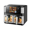 Friteuse à air multifonctionnelle multi-usages 8L grande capacité, électrique, intelligente, commandes tactiles, 2000W, OEM