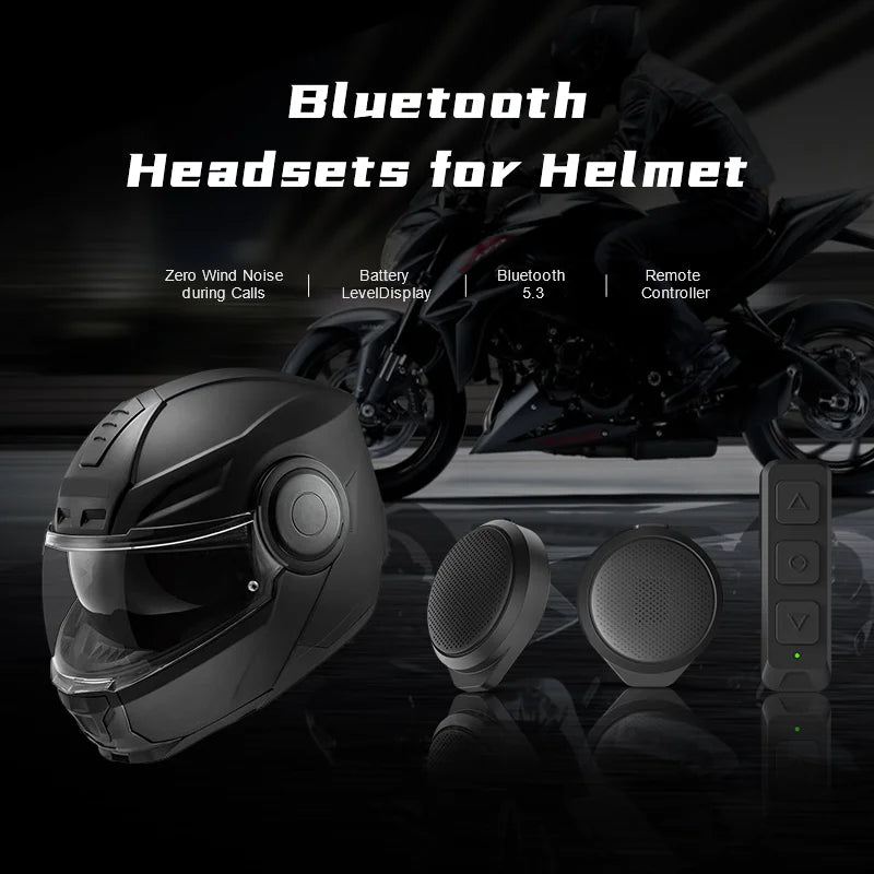 Écouteurs TWS Casque H360 – Bluetooth 5.3, ANC & Affichage LED | Moto/Ski