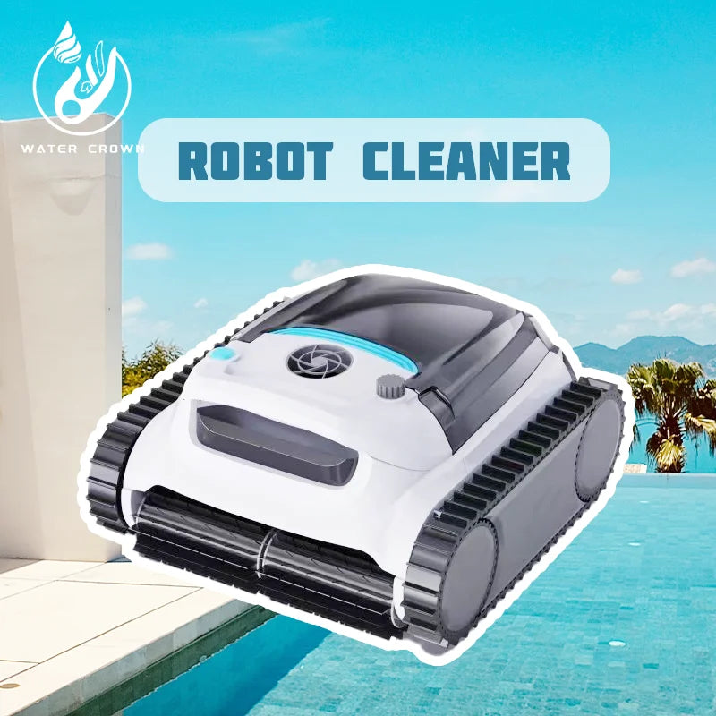 Robot nettoyeur de piscine Water Crown HJ2055 — 200W, cycle 2/3/4h, garantie 2 ans