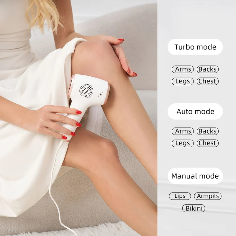 Épilateur IPL TZWM K-802, 999 999 flashs, 9 niveaux, refroidissement glace, 48 W, visage/corps