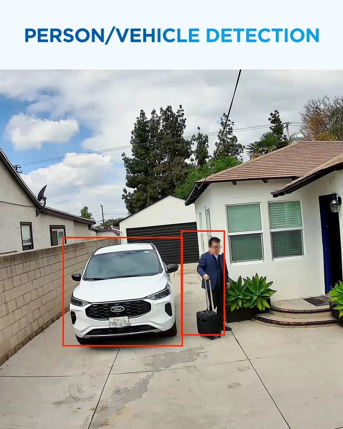 Caméra IP PoE 12 MP avec audio bidirectionnel, IP67, H.265, détection personnes/véhicules