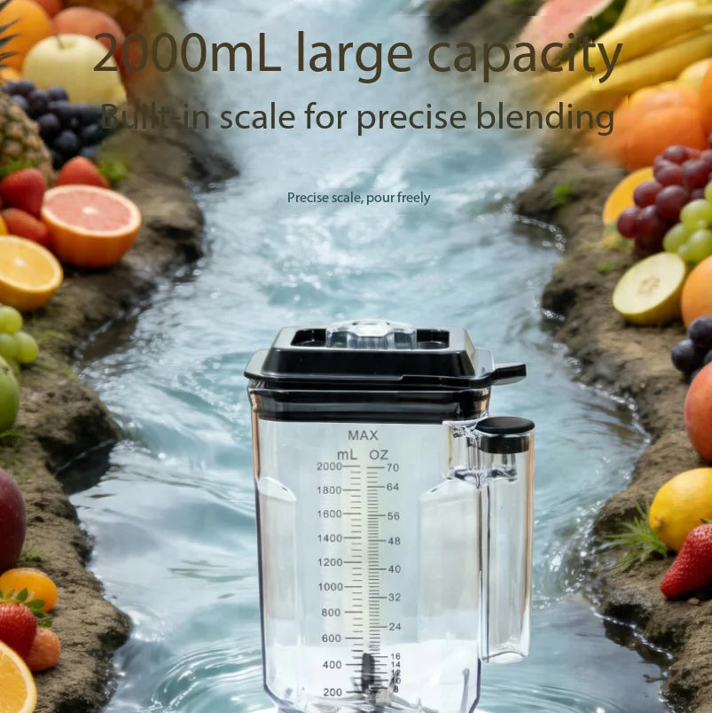 Machine à glace d'entrée de gamme avec écran numérique, mixeur pour jus, robot culinaire multifonction grande capacité.