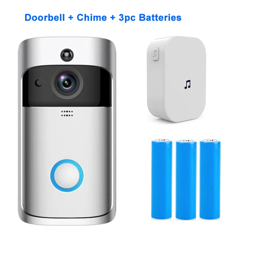 Sonnette vidéo sans fil V5 Smart Home Wifi avec caméra HD