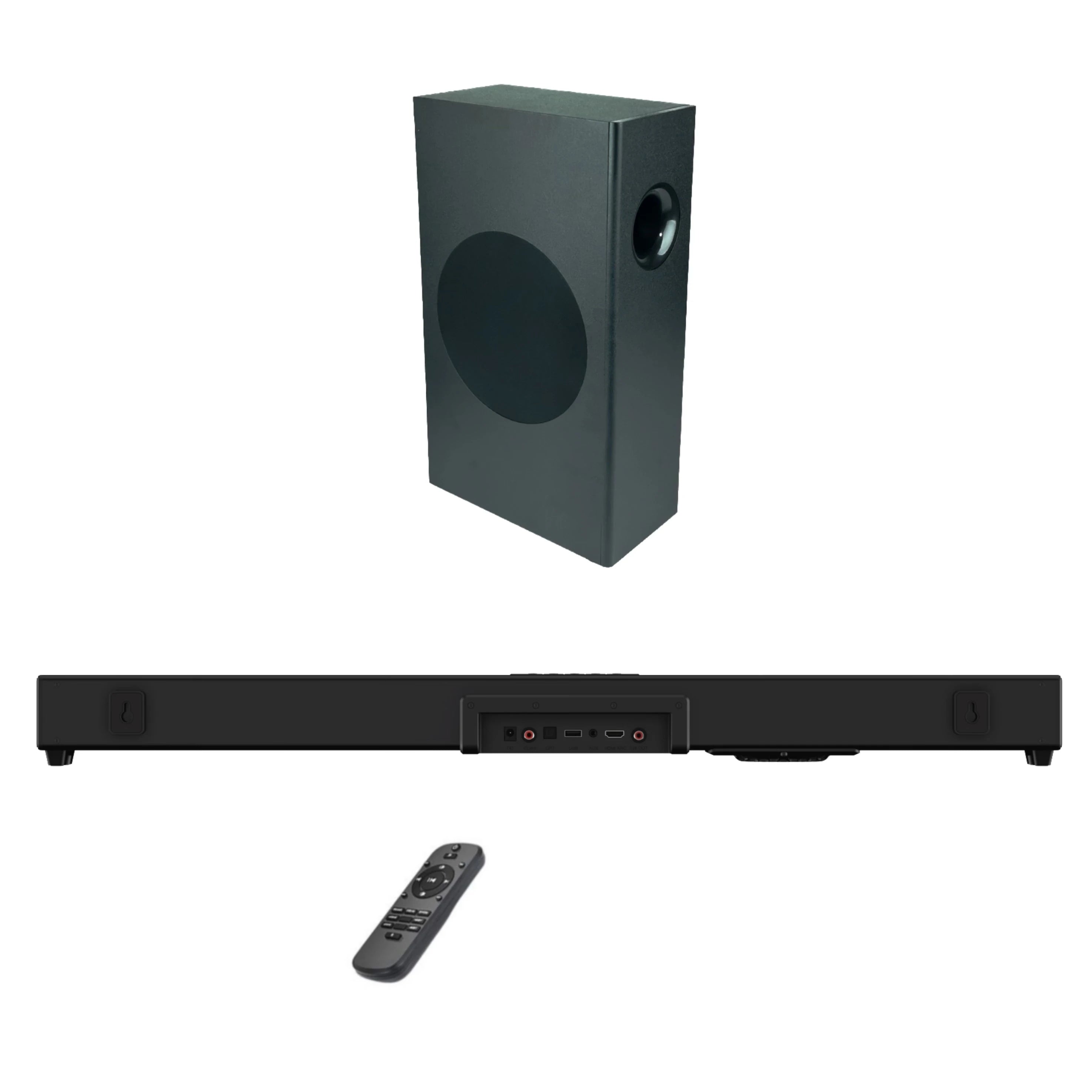 Barre de Son Bluetooth Enceinte – HiFi Stéréo Surround, Caisson de Basses & TV Gaming