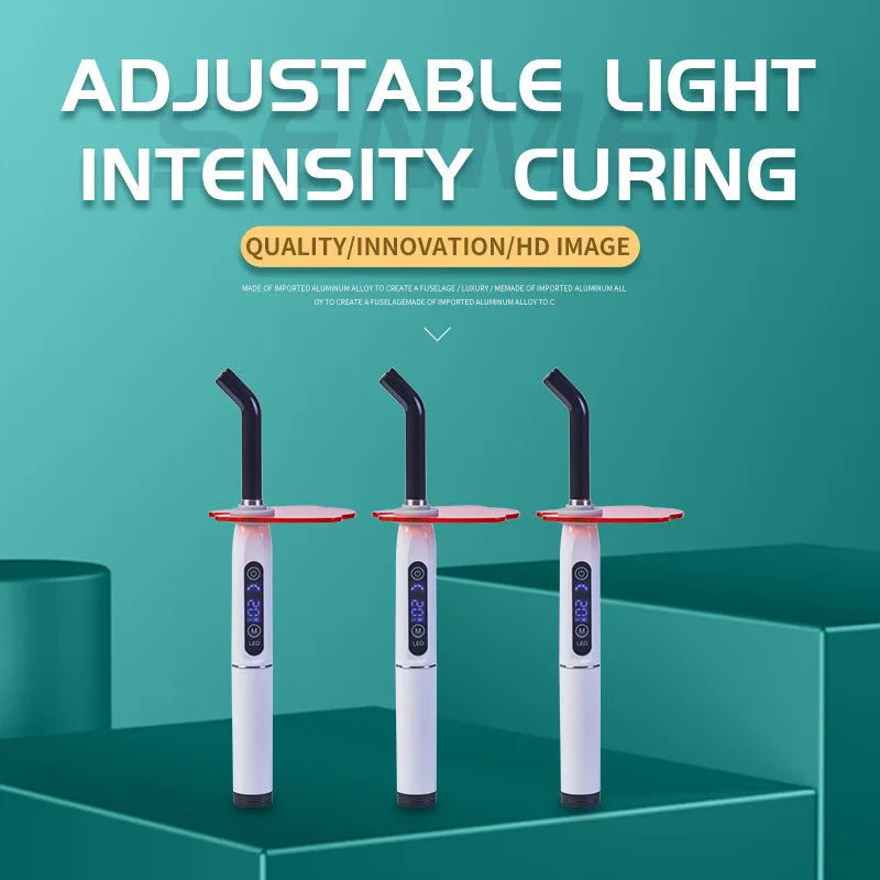 Lampe dentaire photosensible LED pour adultes, classe I, rechargeable, réglable, à brancher.