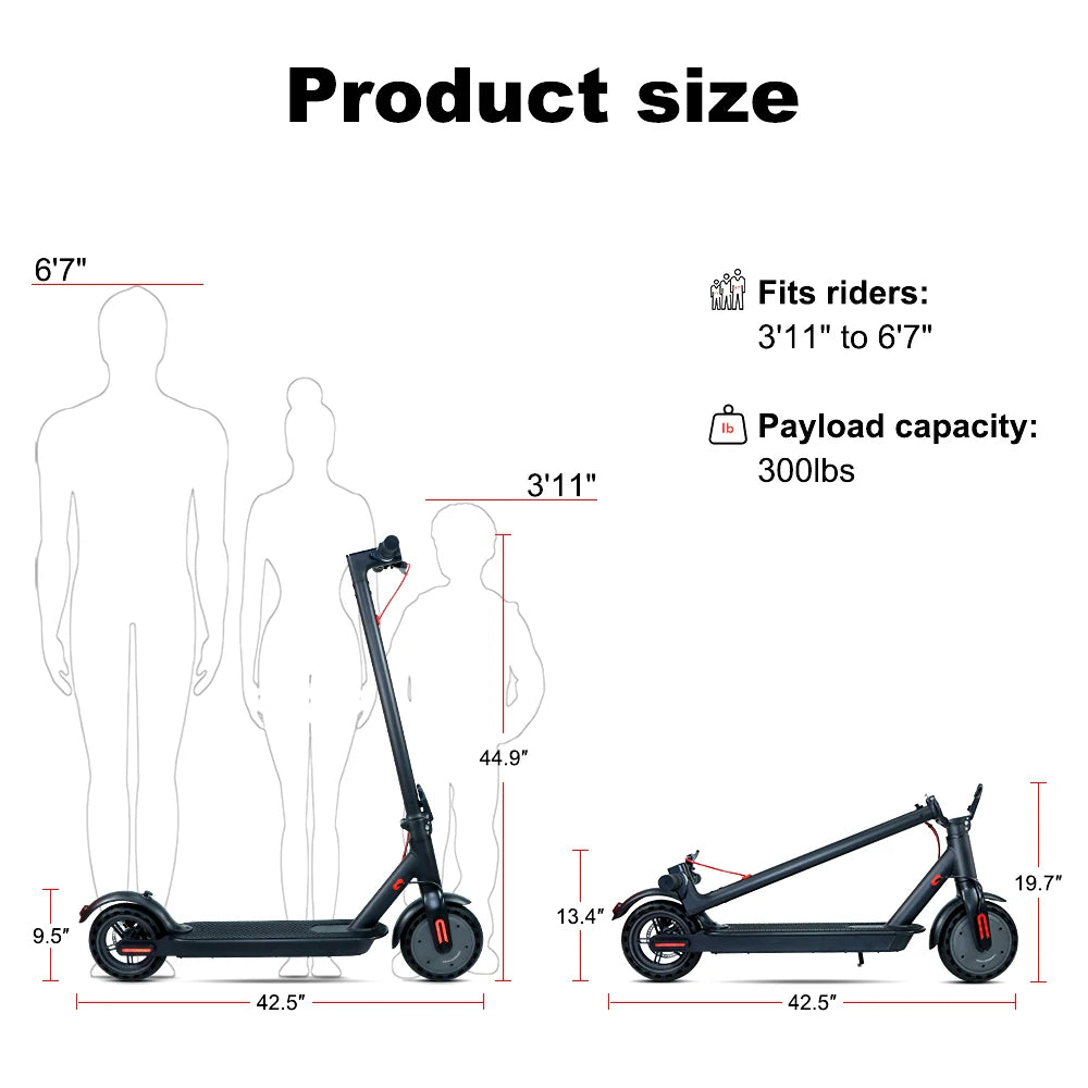 Trottinette électrique portable 36 V 10 Ah, pliable, longue autonomie, pour adultes, disponible en entrepôt aux États-Unis, au Royaume-Uni, en UE et en Allemagne.