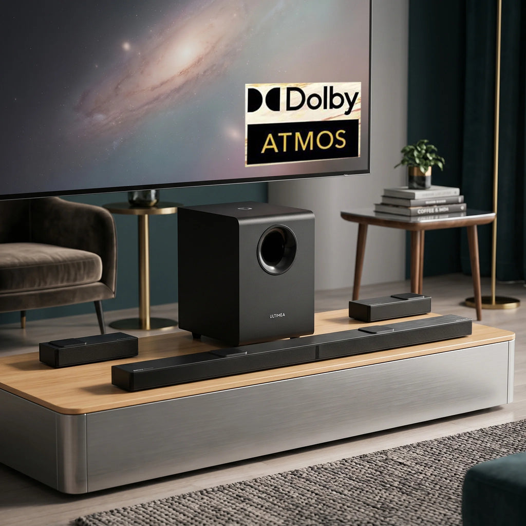 Barre de son ULTIMEA Nova S90 – Dolby Atmos 7.1.4, 12 HP & Caissons Sans Fil