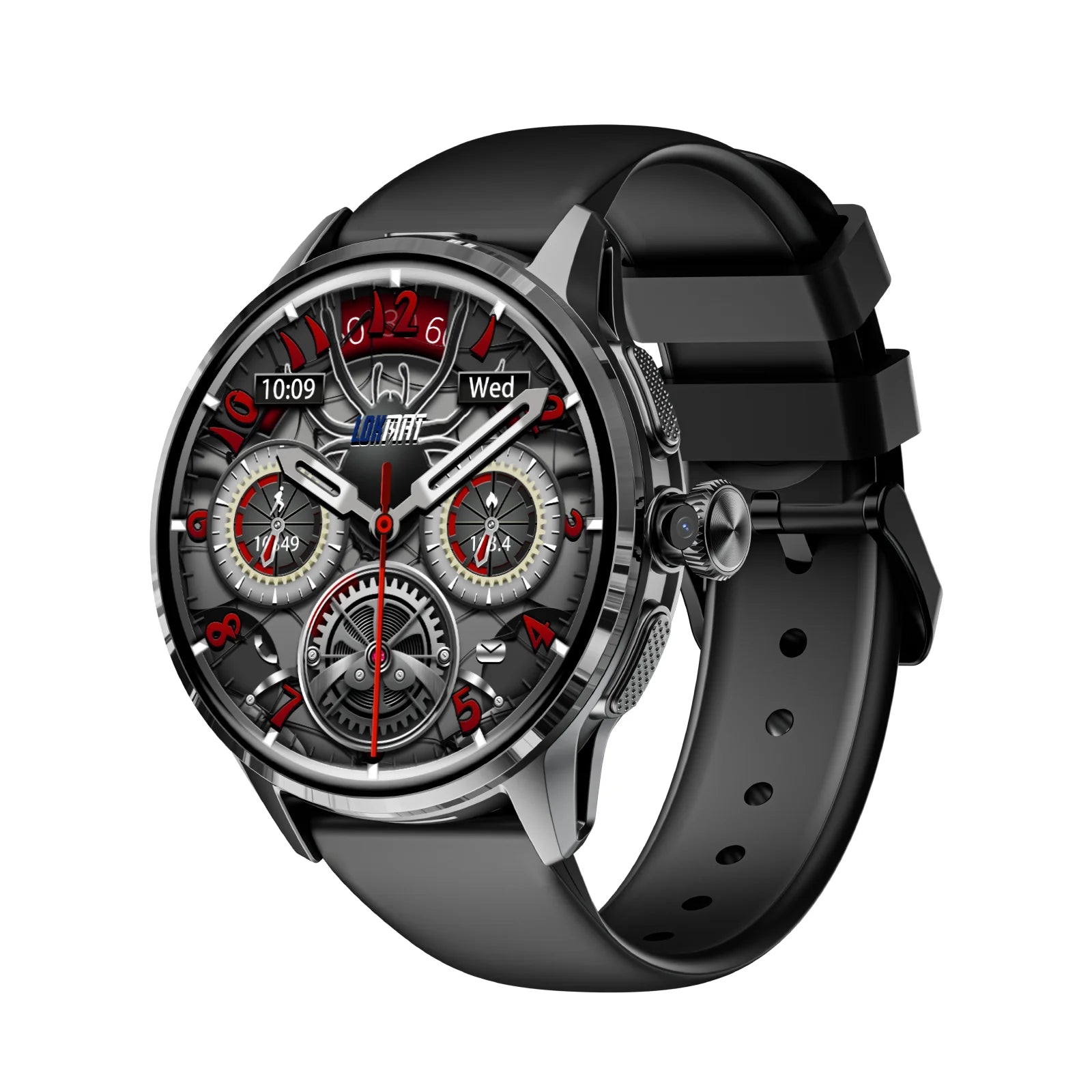 Montre connectée LOKMAT Appllp 3 – 4G, AMOLED Rond, 3+32GB, NFC, GPS & Appel Vidéo