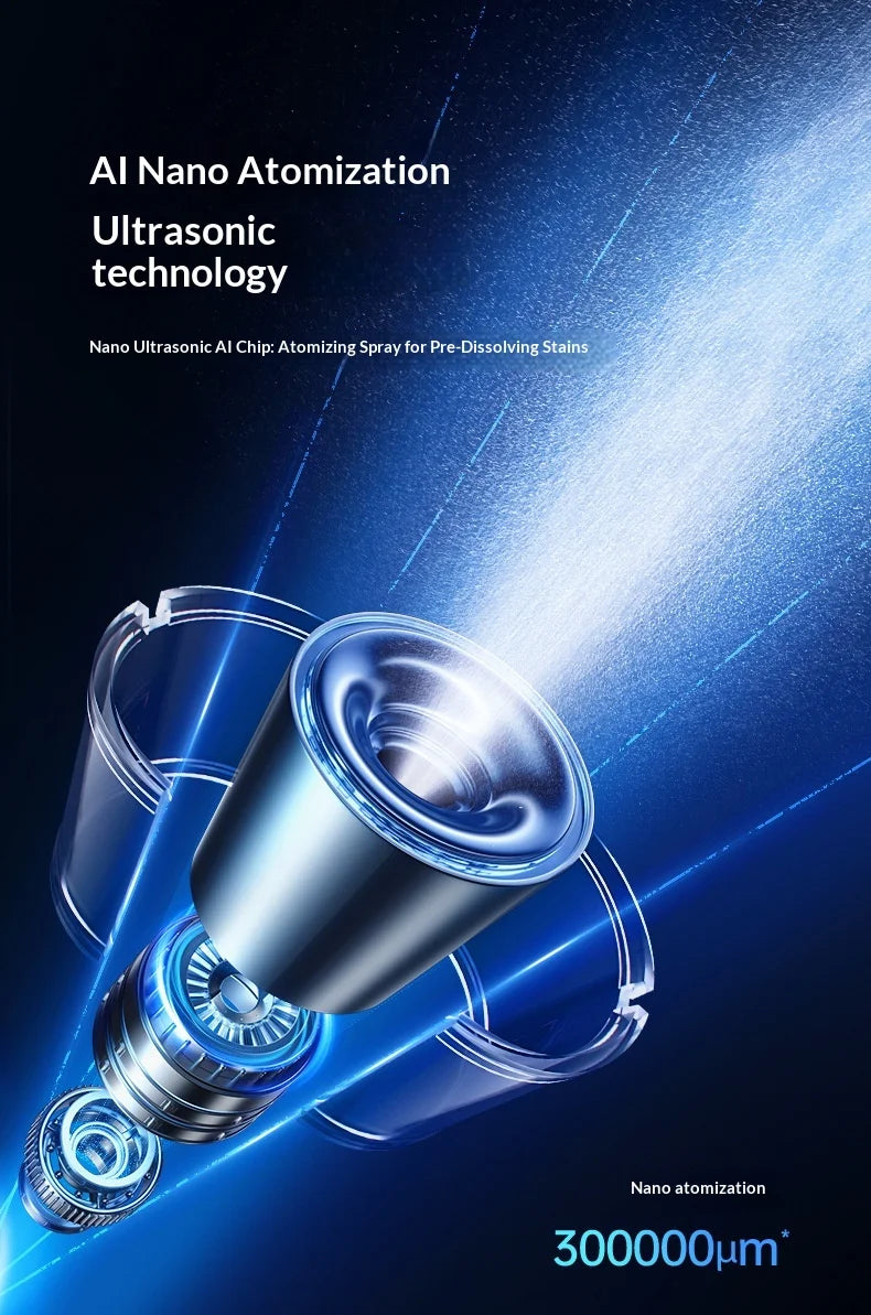 Robot nettoyeur de vitres automatique à double pulvérisation d'eau, planification intelligente, écran TFT