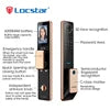 Locstar télécommande intelligente Tuya Wifi Cerradura Inteligente 3D reconnaissance faciale biométrique serrure de porte avec caméra de sonnette