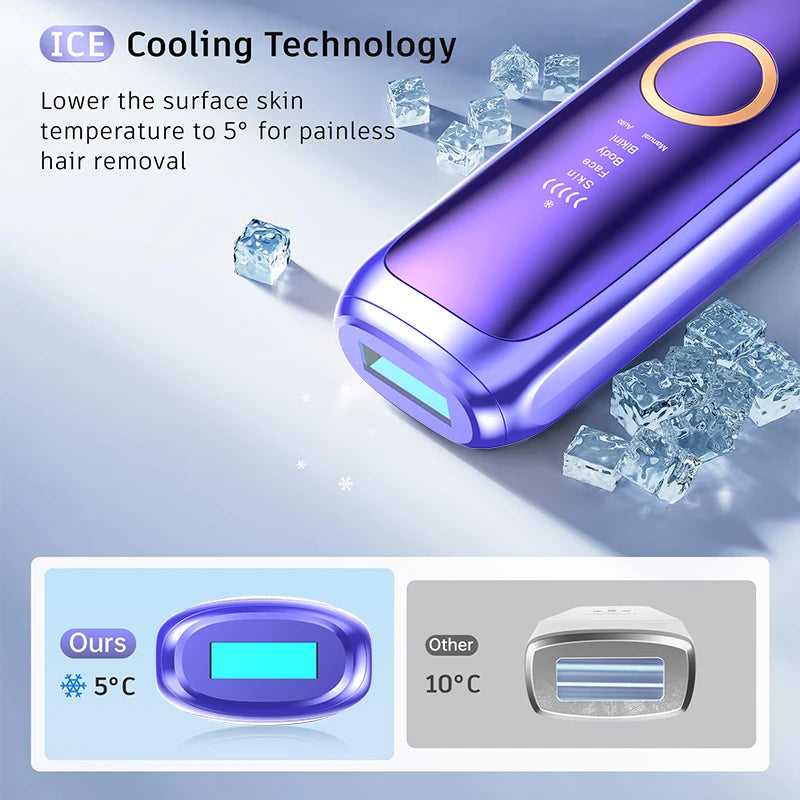 Appareil IPL de qualité commerciale PAKISS, technologie de refroidissement par glace, capteur coupé à 5 niveaux