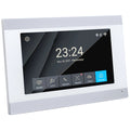 Interphone vidéo de haute qualité pour villa ou appartement, avec moniteur intérieur et interphone IP filaire pour appels résidents.