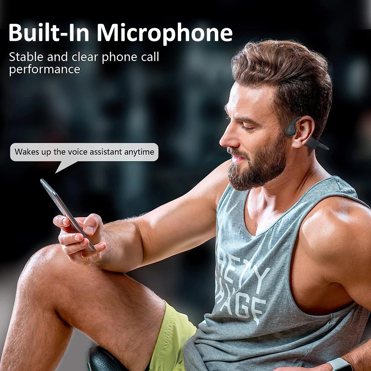 Écouteurs à Conduction Osseuse R8 – Bluetooth 5.3, ENC & IPX6 Sport