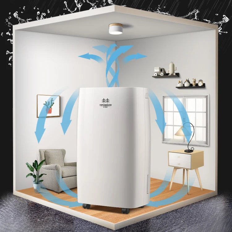 Déshumidificateur 12 l R134 et déshumidificateur de bureau intelligent Air Puri 120 V avec réservoir d'eau amovible de 2200 ml