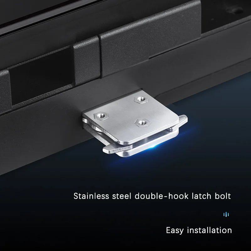 Serrure intelligente Bluetooth TTLOCK économique et populaire pour portes vitrées sans cadre, sans clé, avec lecteur d'empreintes numériques numérique, idéale pour la sécurité des bureaux.