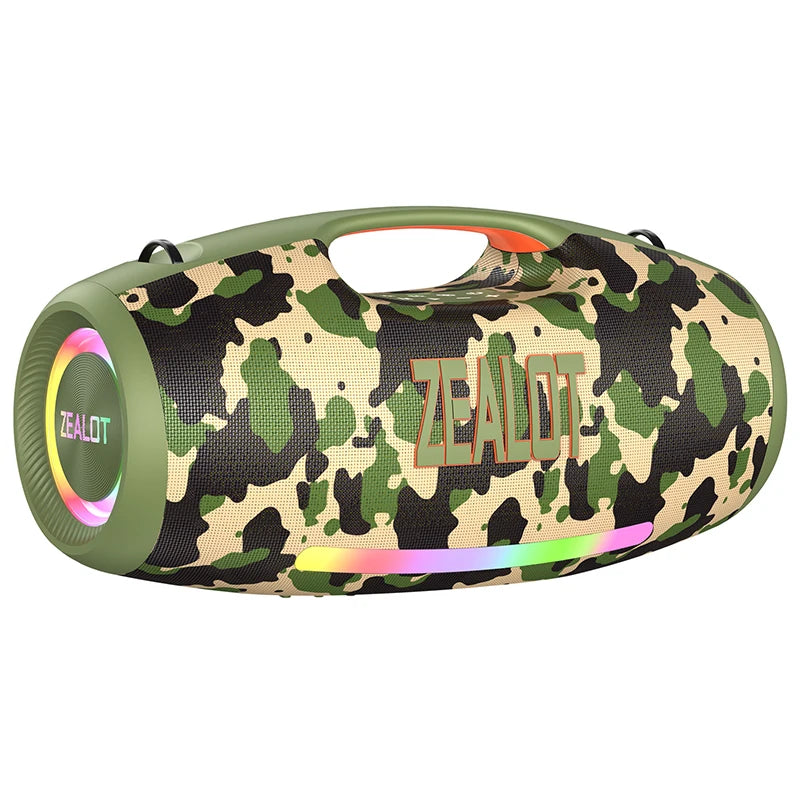 Enceinte Portable Zealot S89 – 250W, 3 Voies, 48000mAh, IPX6, RGB & Power Bank