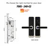 Serrure de porte numérique intelligente Tediton OEM Smart Home Tuya TTlock avec sonnette et application de contrôle Wi-Fi