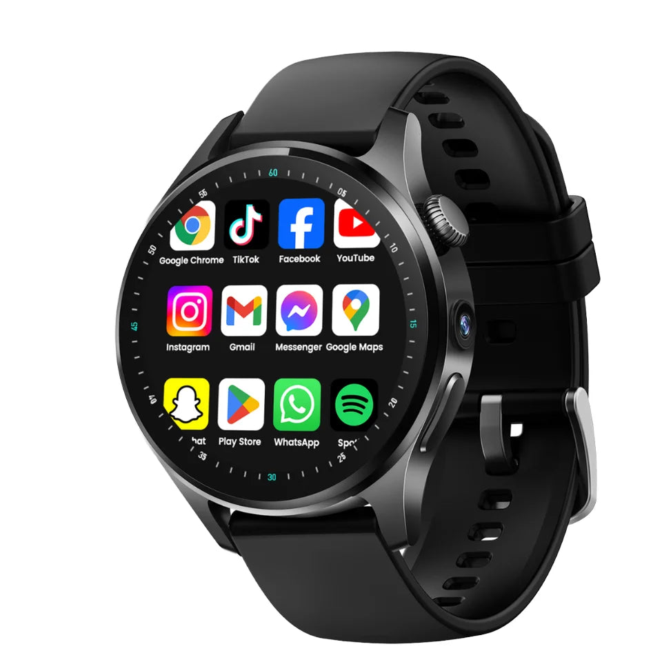 Montre Connectée H18 4G Android – GPS, Caméra HD, 1100mAh, IP67 & 2 Bracelets