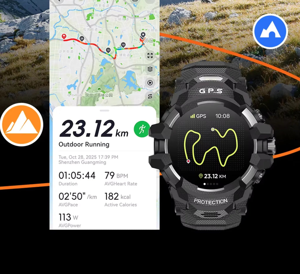 Montre connectée Android GPS – TikTok, YouTube, Réseaux Sociaux & Suivi Sport