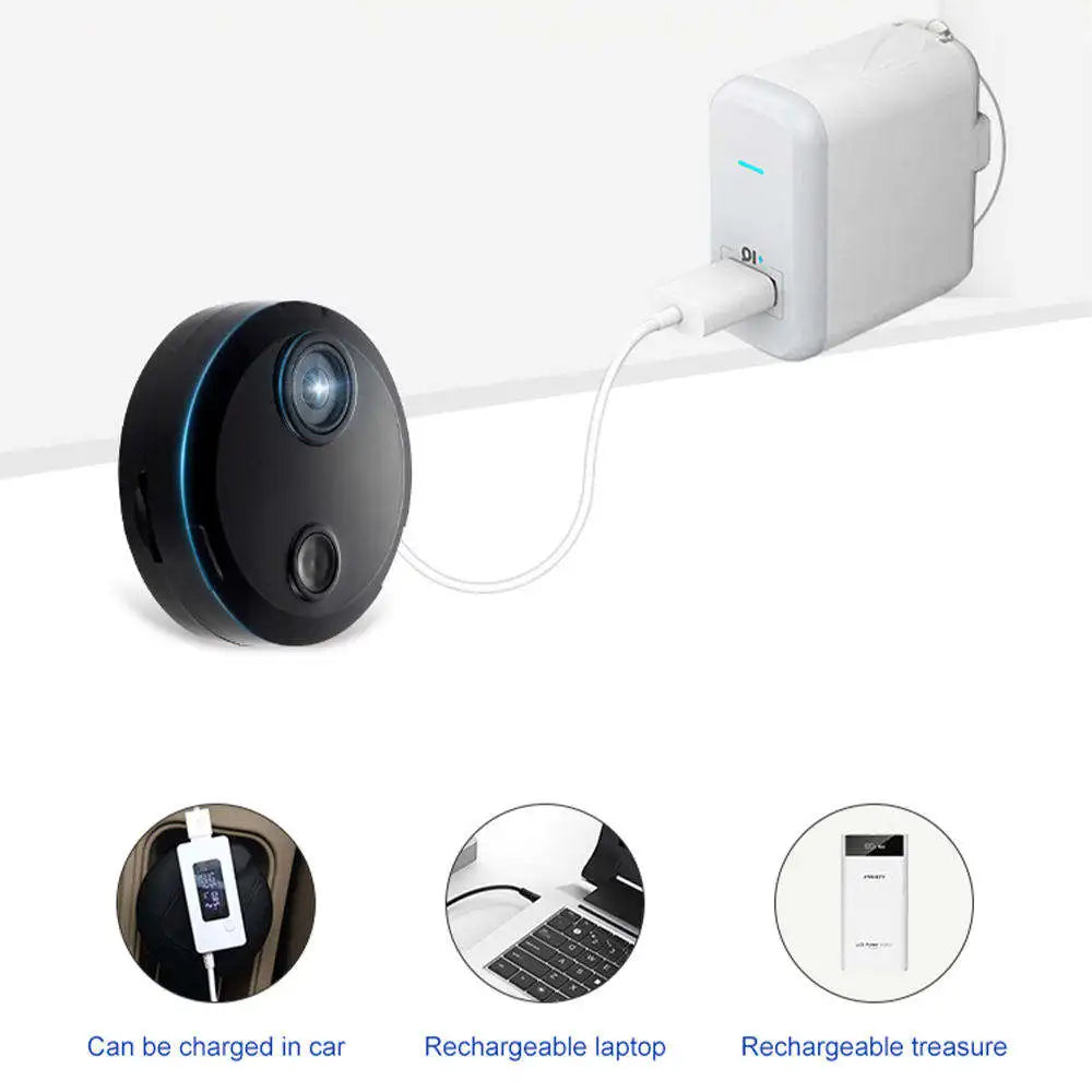 Mini caméra de surveillance infrarouge 940 nm, compatible H.264 et sans fil, pour la sécurité domestique via Wi-Fi.